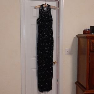 Fully Beaded Sleveless Cotail Dress